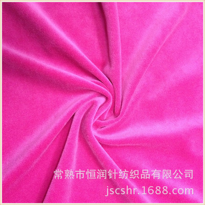 廠家直銷優(yōu)質服裝面料 仿棉天鵝絨與全滌天鵝絨